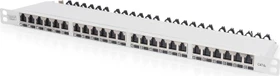 Digitus Professional 24-Port Patchpanel inkl. LSA-Anschlusstechnik, 19", 0.5HE, grau