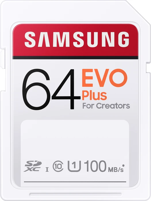 Samsung EVO Plus for Creators R100 64GB, UHS-I U1, Class 10
