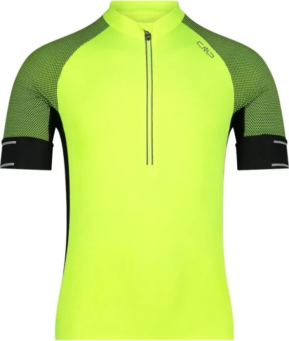 CMP Half Zip Trikot kurzarm fluo gelb (Herren)