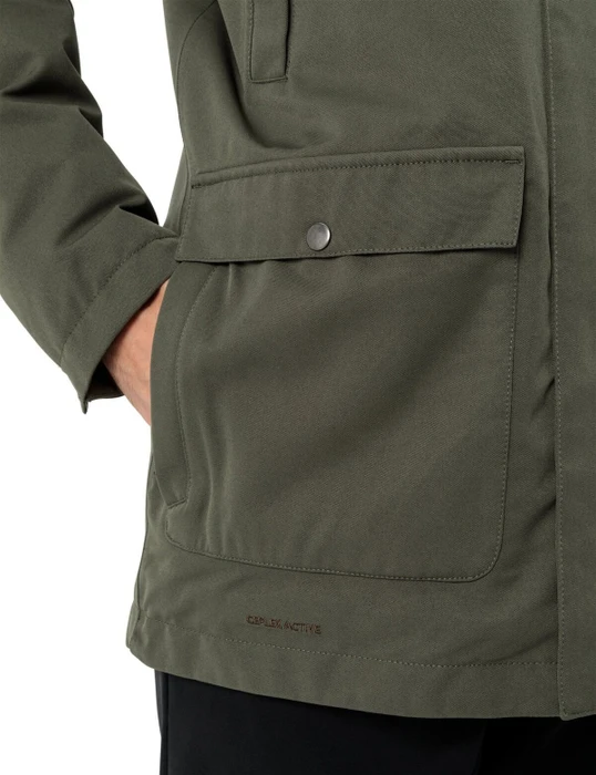 Vaude Manukau II Funktionsmantel black/khaki (Herren)