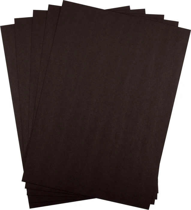 Vaessen Creative Tonkarton, A5, glatt, schwarz, 200 Blatt