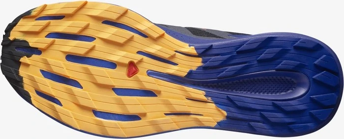 Salomon Pulsar Trail black/clematis blue/blazing orange (Herren)
