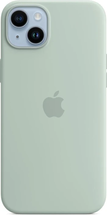 Apple Silikon Case mit MagSafe für iPhone 14 Plus agavengrün