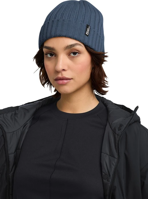 Jack Wolfskin Rib Knit Beanie midnight sky