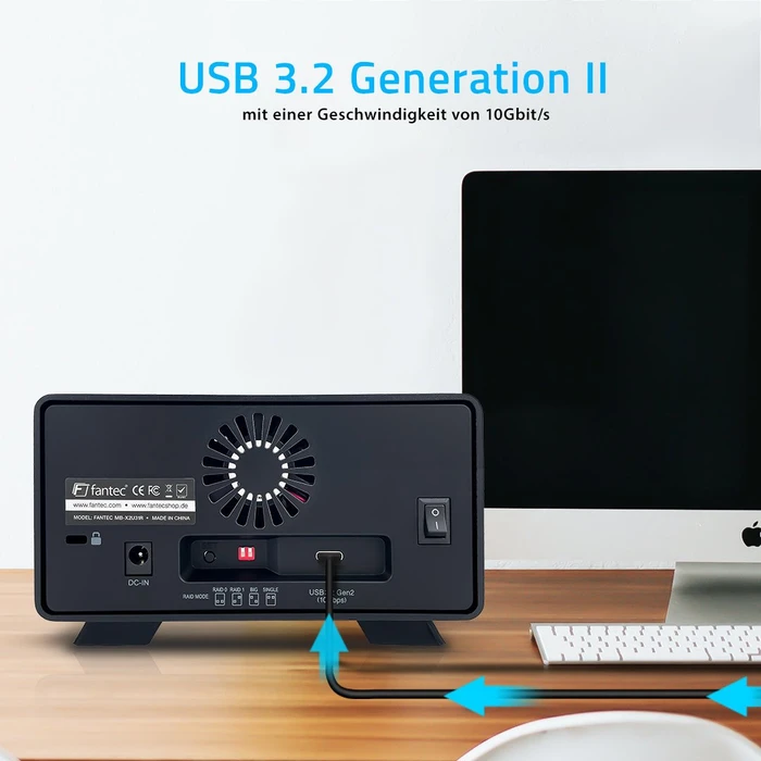Fantec MB-X2U31R, 3.5", USB-C 3.1