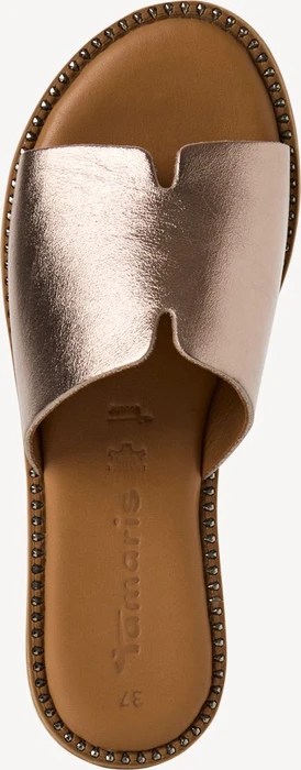 Tamaris Lederpantolette metallic (Damen)