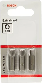 Bosch Professional Extra Hart Torx Bit 1/4", T40x25mm, 3 Stück