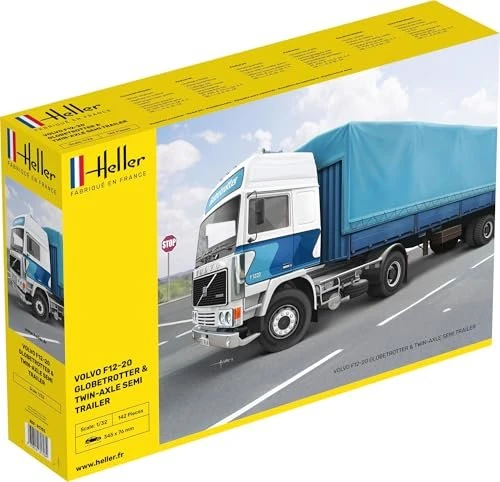 Heller F12-20 Globetrotter & Twin-Axle Semi trailer