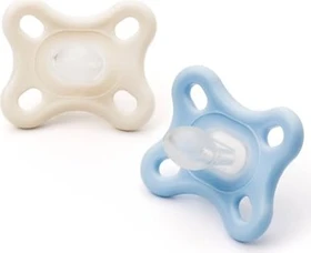 MAM Comfort Schnuller, 0-2M, Silikon, blau, 2 Stück