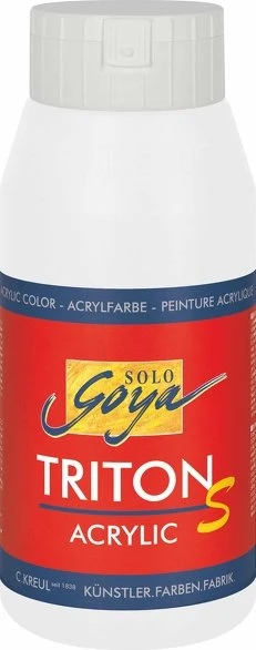 Kreul Solo Goya Triton S Acrylic Acrylfarbe, weiß, 750ml