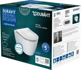Duravit Soleil by Starck Wand-WC-Set inkl. WC-Sitz mit Absenkautomatik, weiß