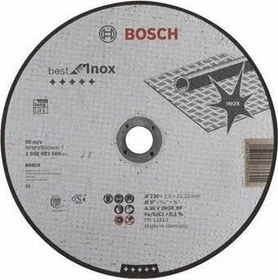 Bosch Professional A30VBF Best for Inox Trennscheibe, 230x2.5x22.23mm, 1 Stück