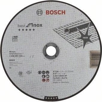 Bosch Professional A30VBF Best for Inox Trennscheibe, 230x2.5x22.23mm, 1 Stück