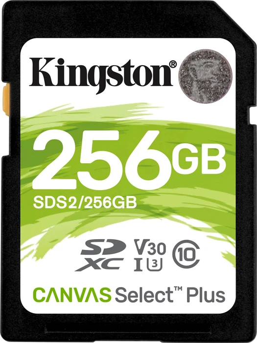 Kingston Canvas Select Plus Gen3 R100/W85 256GB, UHS-I U3, Class 10