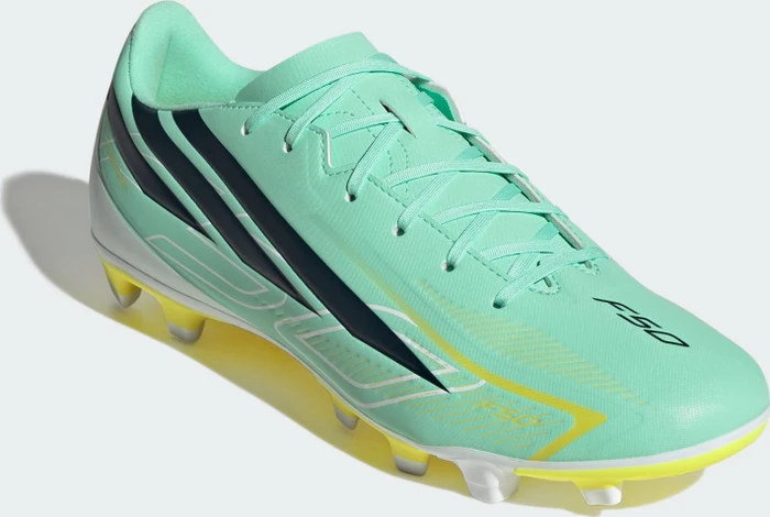 adidas F50 Hyperfast Club FG/MG pulse mint/night navy/solar lemon