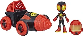 Hasbro Marvel Spidey and His Amazing Friends - Web-Spinners Miles mit Bohr-Gleiter