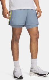 Under Armour Launch 2-in-1 Laufhose kurz blue wind/blue fog/reflective (Herren)