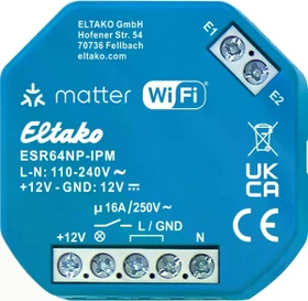 Eltako ESR64PF-IPM Stromstoß-Schaltrelais mit IP, Matter über Wi-Fi, optional EnOcean, 1 Schließer potenzialfrei 16 A