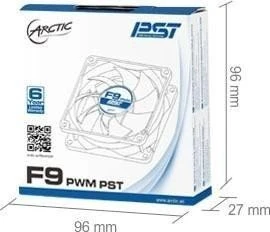 ARCTIC F9 PWM PST, 92mm, 5er-Pack