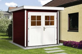 Weka 227 205x209cm Gerätehaus schwedenrot