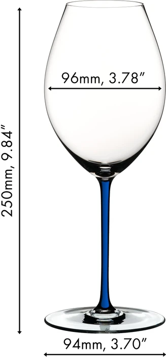Riedel Fatto A Mano Syrah Rotweinglas dunkelblau
