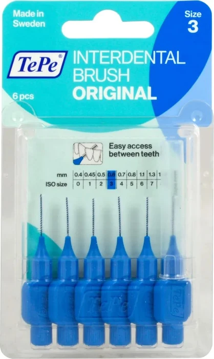 TePe Original Interdentalbürste blau, 6 Stück