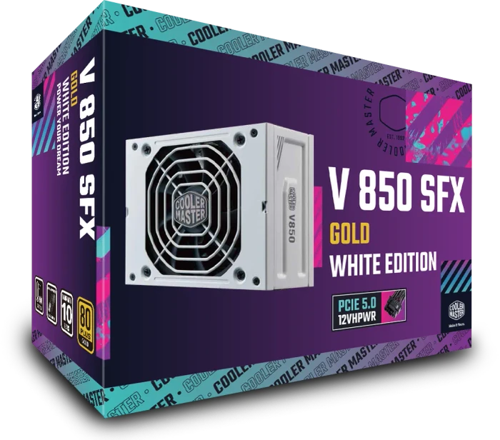 Cooler Master V-Series V850 SFX Gold White Edition 850W, ATX 3.0