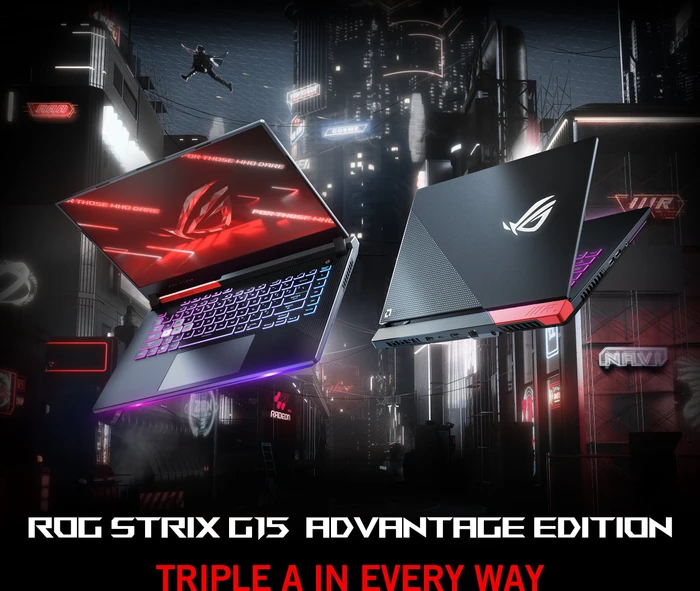 ASUS ROG Strix G15 Advantage Edition G513QY-HF004W, Original Black, Ryzen 9 5900HX, 16GB RAM, 1TB SSD, Radeon RX 6800M, DE