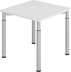 Kaiserkraft Vera-Zwo VYS08/5/S Schreibtisch 80x80cm grau/silber