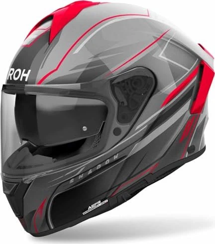 Airoh Spark 2 Shadow schwarz/grau/rot