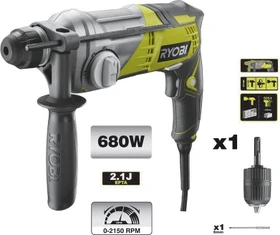 Ryobi RSDS680-K Elektro-Bohr-/Meißelhammer inkl. Koffer