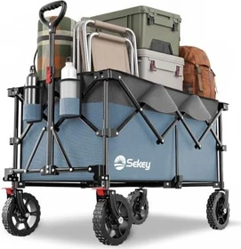 Sekey XXL Plus Faltbar Bollerwagen blau