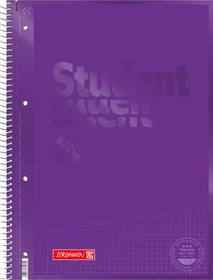 Brunnen Student Colour Code Collegeblock, A4, Lineatur 28, purple, 80 Blatt