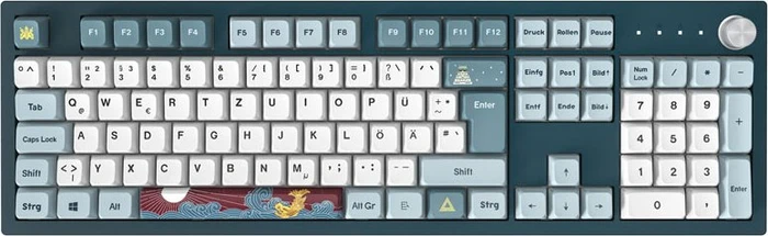 Montech MKey, Freedom, Fullsize, LEDs RGB, hot-swap, Gateron G Pro BROWN, USB, DE