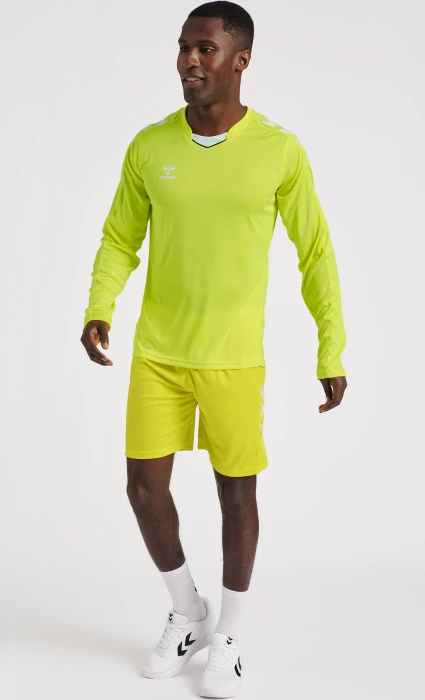 hummel Core XK Poly Trainingshose kurz gelb