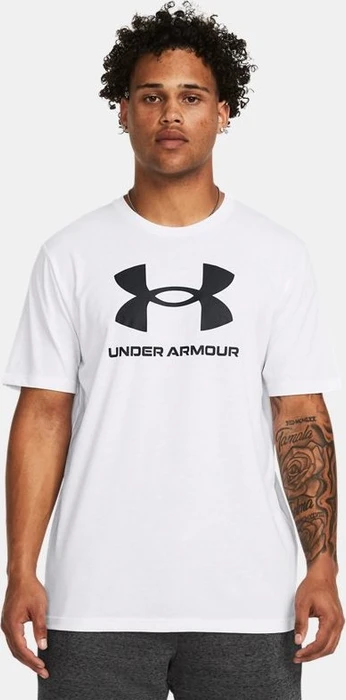 Under Armour Logo Funktionsshirt kurzarm weiß/schwarz (Herren)