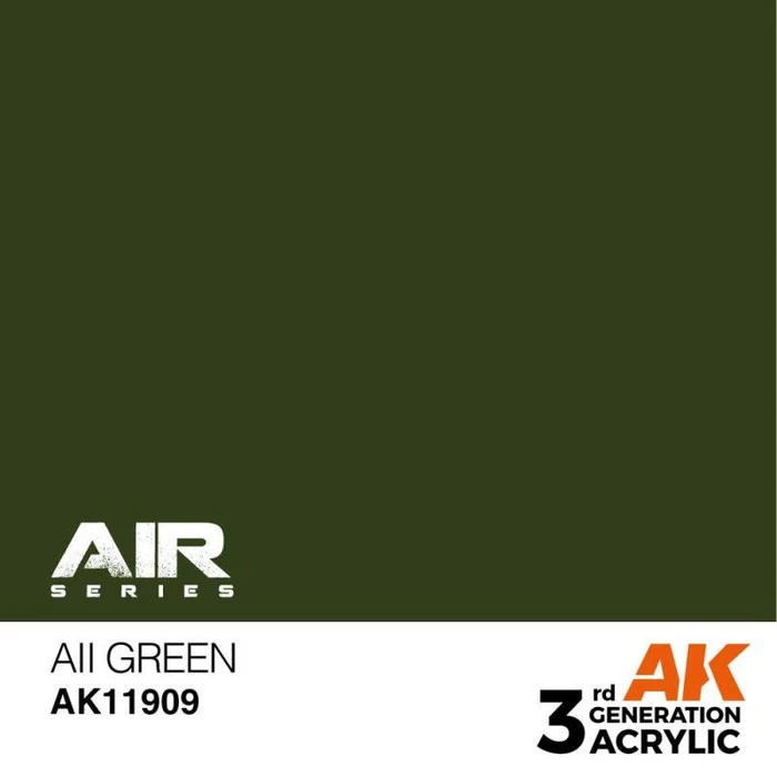 AK-Interactive 3rd Gen Acrylic Colors Air Series aii green, 17ml