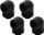 XSPC 90°-Verbinder G1/4" V2, schwarz, 4er-Pack (5060596651364)