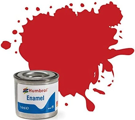 Humbrol Enamel Paint 220 italian red gloss, 14ml