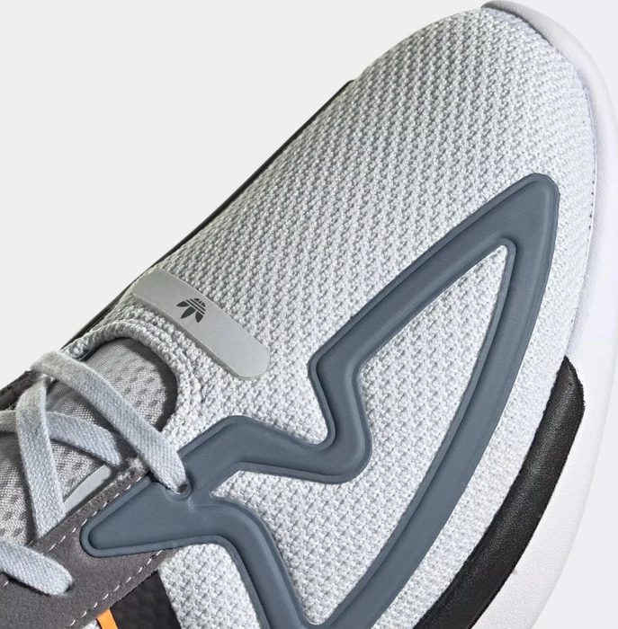 adidas ZX 2K Flux clear grey/core black/signal orange (Herren)