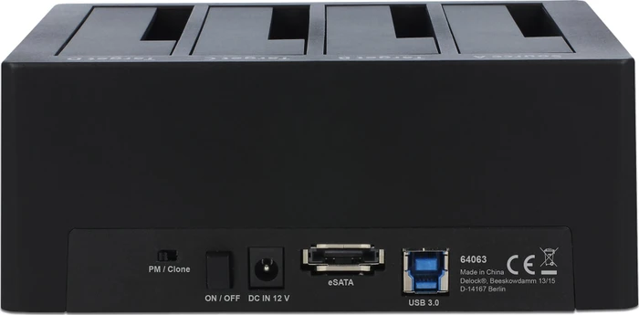 DeLOCK Dockingstation SATA 6Gb/s, USB-B 3.0/eSATA
