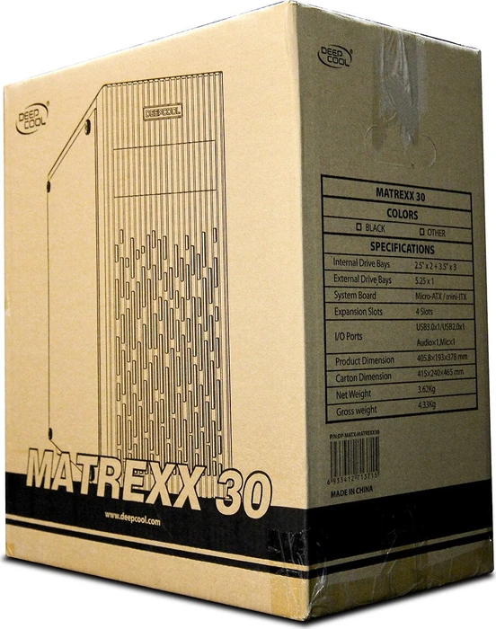 DeepCool Matrexx 30, Glasfenster