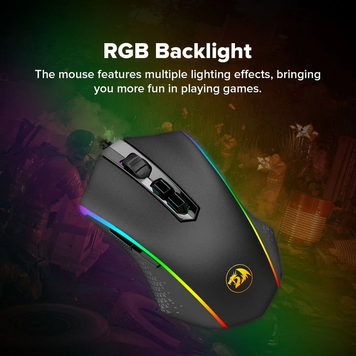 Redragon 2in1 Gamer Value Kit, Mechanical RGB Keyboard (Outemu Brown) + RGB Gaming Mouse, USB, DE