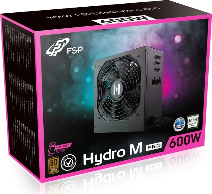 FSP Hydro M Pro 600W, ATX 2.52