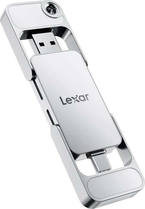 Lexar Dual Drive Portable SSD D70E, 512GB, USB-C 3.2/USB-A 3.1