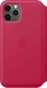 Apple Leder Folio Case für iPhone 11 Pro Himbeere