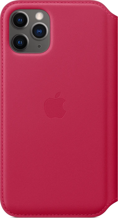 Apple Leder Folio Case für iPhone 11 Pro Himbeere