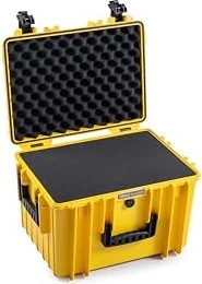 B&W International Outdoor Case Typ 5500 Koffer gelb mit Schaumstoffeinsatz
