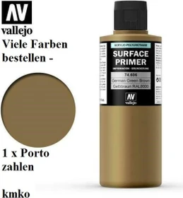 Vallejo Surface Primer german green brown, 200ml