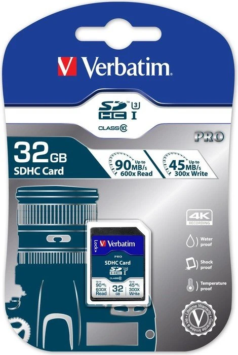 Verbatim Pro U3, SD UHS-I U3